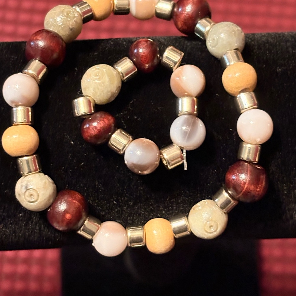 Elegant Multicolor Beaded Bracelet Set